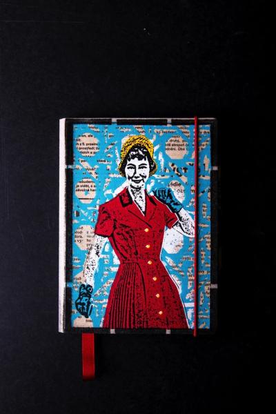 LADY RUKAVICKA - Notizbuch (mini) - aus Recycling-Papier von Deafmessanger